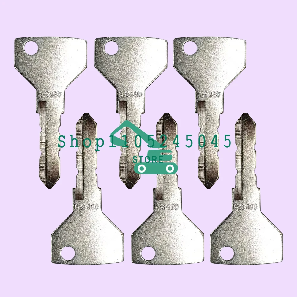 50 Pcs 879480 Starter Keys MT40012655 198360-52160 AM879480 Ignition Key for Yanmar Case IH Ford Holland Tractor