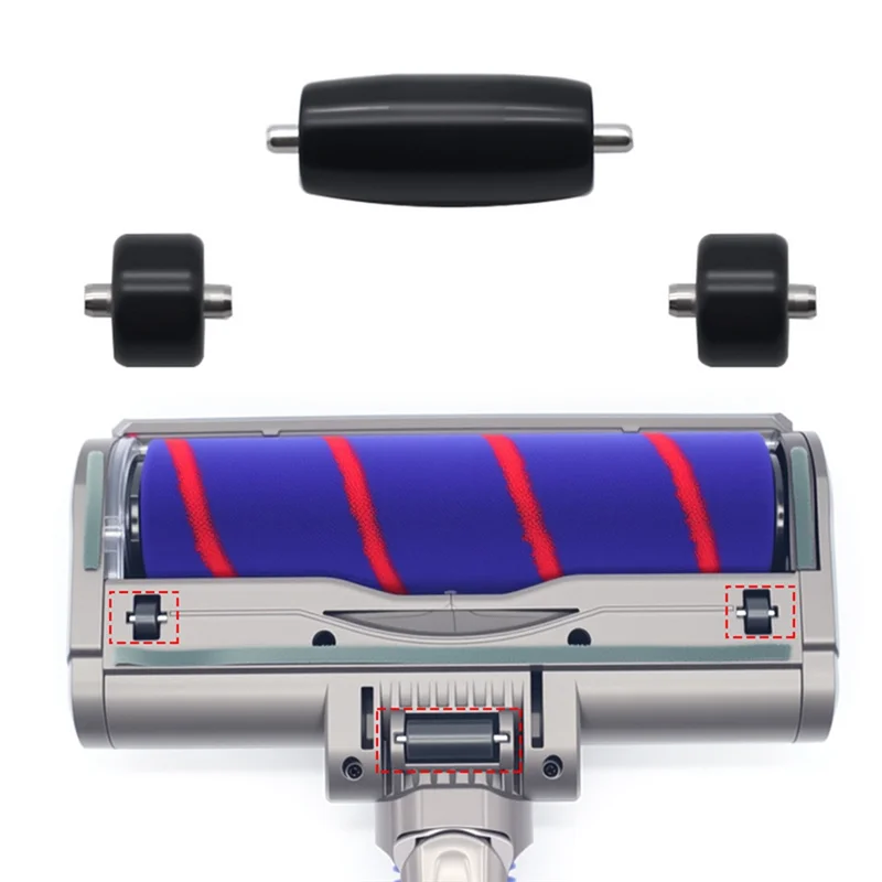 B25B Soft Floor Brush Small Roller For Dyson V6/V7/V8/V10/V11/V15/G5/DC58 Vacuum Cleaner Direct Drive Suction Head Accessorie