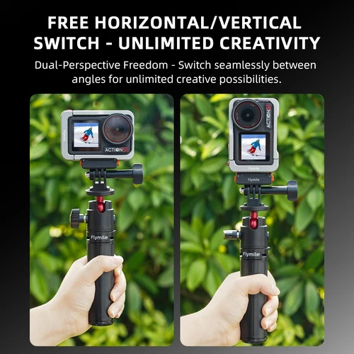 Imagen 2 del producto Flymile soporte de Base magnético de liberación rápida para DJI Osmo 360/Action 5 Pro/Action 4/3 accesorios soporte de extensión plegable