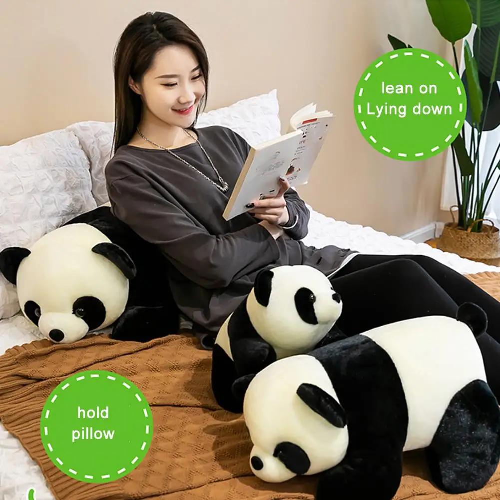 Panda gigante brinquedo de pelúcia infantil, bichos de pelúcia super macios dos desenhos animados, travesseiro do corpo, bonecas kawaii, presente para meninos e meninas