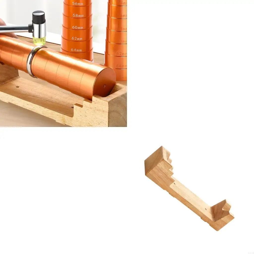 

Набор прочных деревянных браслетов с оправкой и молотком для любителей ювелирных изделий