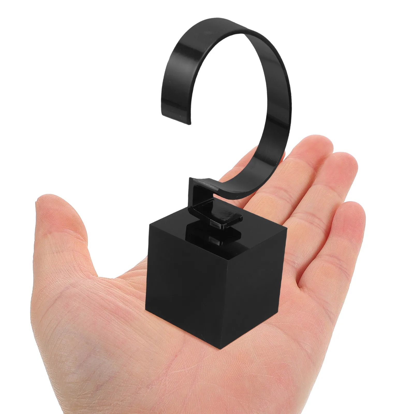 1Pcs Premium Acrylic Watch Display Stand Black Compact Watch Rack for Wristwatch Bracelet Storage Dressing Table Shop Display