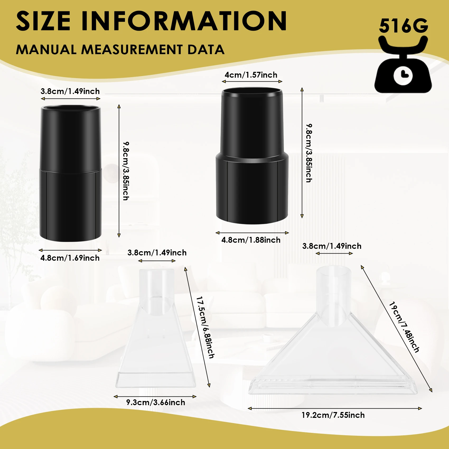 Stable-4Pcs tête pivotante aspirateur brosse nettoyeur buse aspiration sol buse avec adaptateur tête pivotante tapis nettoyeur pièces