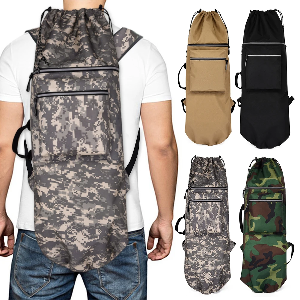 

Сумка для переноски скейтборда из ткани Оксфорд, сумка для хранения снаряжения для дайвинга, многофункциональная застежка на шнурке, аксессуары для скейтбординга