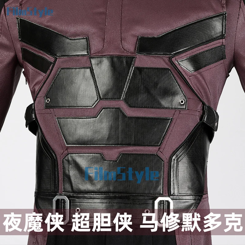 Superhero Daredevil Cosplay Costume Jumpsuit Michael Murdock Soldier Battle Suit With Headgear Full Set