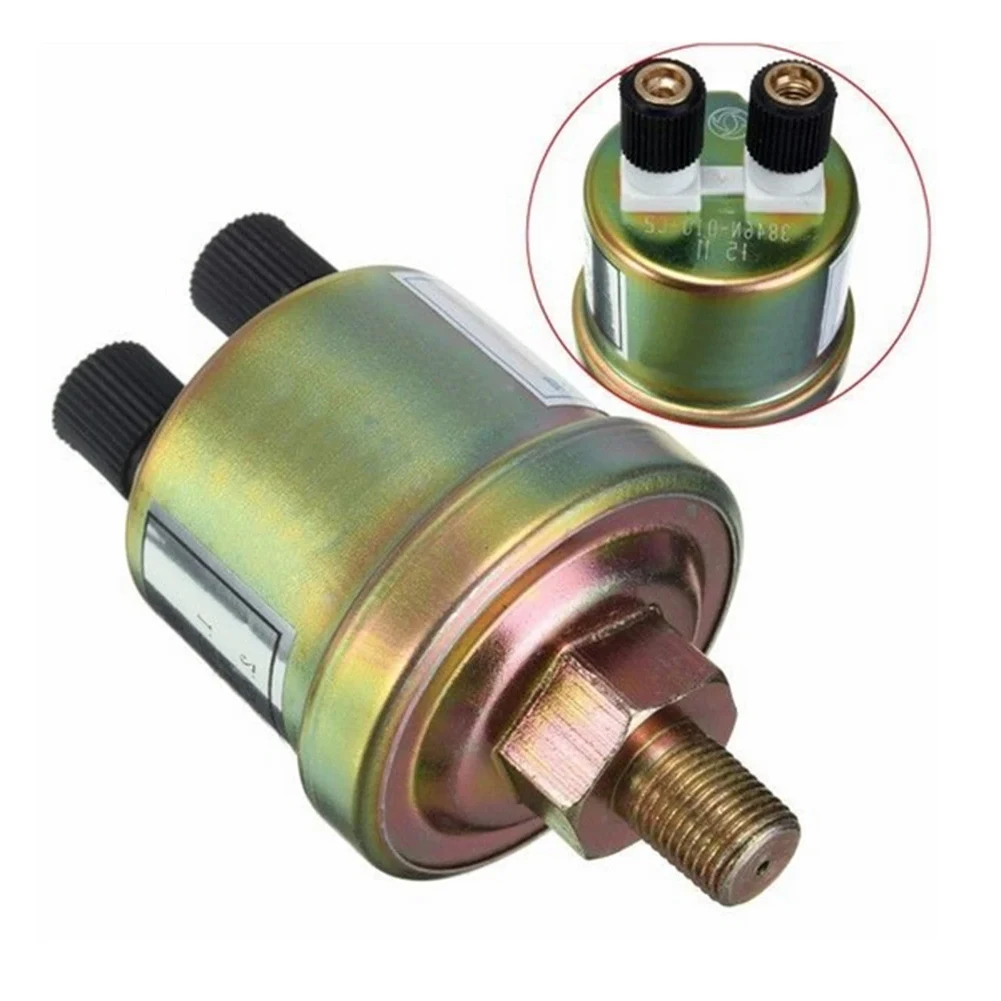 1 buah Aksesori Sensor tekanan minyak Sensor kepala ganda mobil 1/8NPT induksi 80x40mm