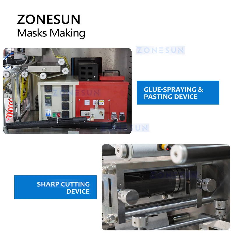 ZONESUN Automatic Steam Eye Mask Manufacturing Machine Self-heating Eye Care Nonwovens Warm Compress Produce Equipment ZS-HY220