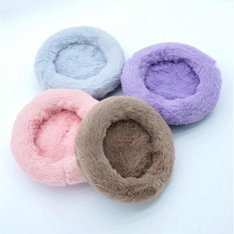 Autumn Winter Round Warm Hamster Nest Mat Bed for Small Animals Hedgehog Squirrel Mice Rats Guinea Pig Cushion Bed Pet Products