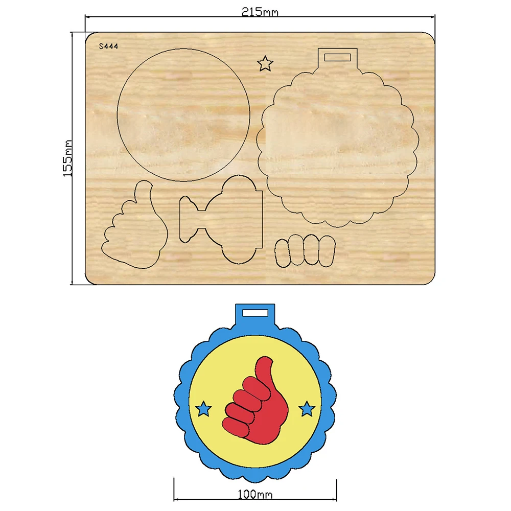 

Teacher's Day gift handmade diy homemade medals kindergarten children creative production Machines on the Market Die