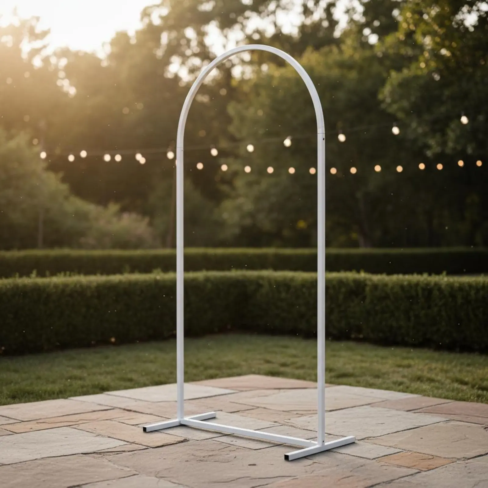 

Iron Flower Arch Versatile Metal Arch Backdrop Stand Arched Backdrop Stand Long-Lasting Event Decoration Portable