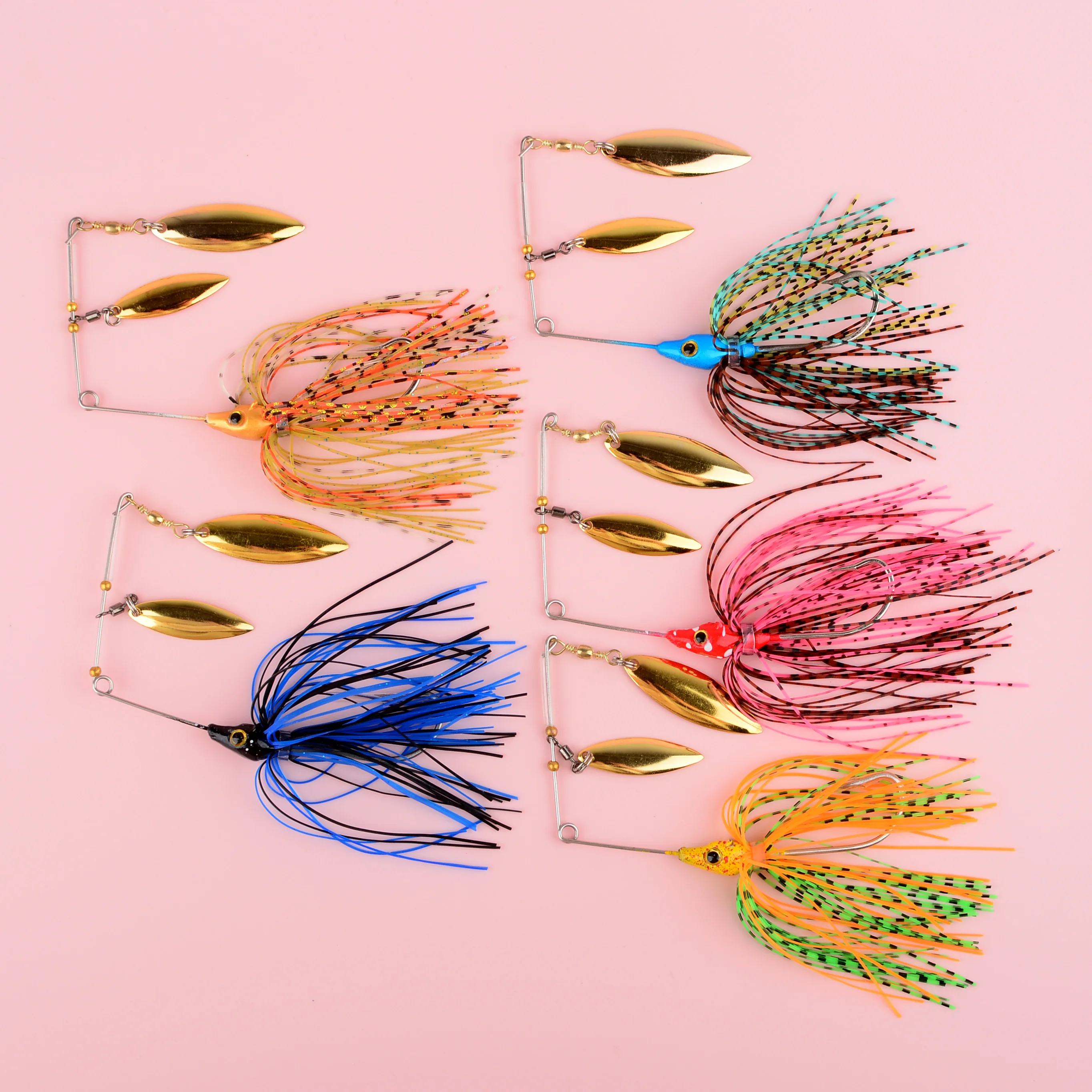 Señuelo Spinnerbait y wobbler para lucio con lentejuelas de metal - imagen 2