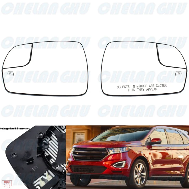 For Ford Edge US Version 2015 2016 2017 2018 Car accessories FT4Z17K707H FT4Z17K707B 1 Pair Mirror Glass With Heating