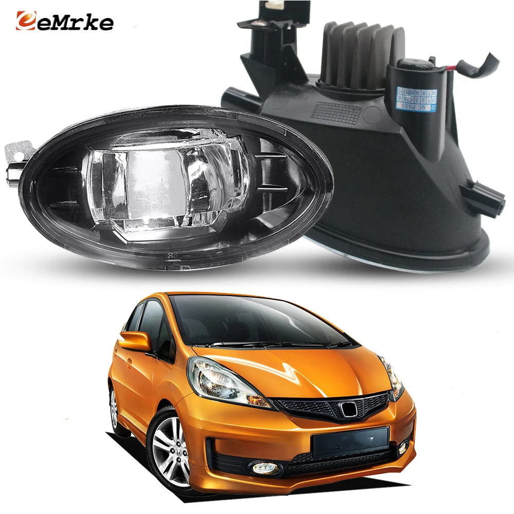 

Комплект из 2 модернизированных светодиодных противотуманных фар для Honda Fit RS GE / Jazz Sport 2011-2014 с линзой и функцией дневного ходового огня