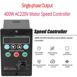400W AC220V Multifunctional Motor Speed Controller Motor Speed Pinpoint Controller Forward &amp Backward Motor Governor