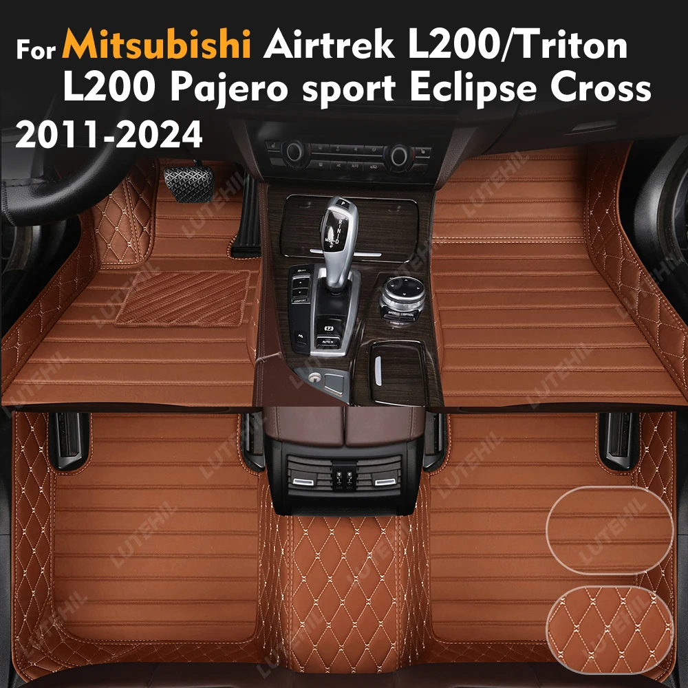 

For Mitsubishi Airtrek L200/Triton L200 Pajero sport Eclipse Cross ASX/RVR Custom Car Floor Mat Cover Interior Accessories