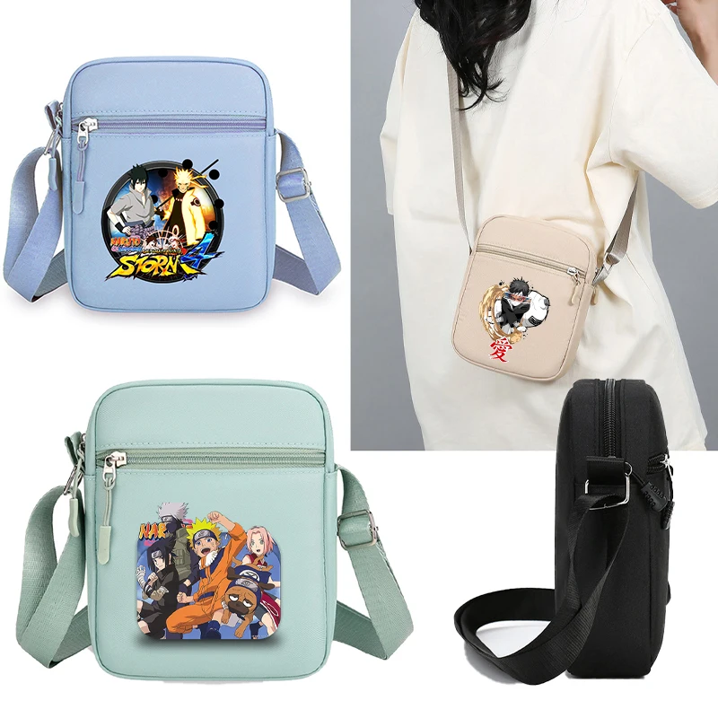 Naruto Fashion Crossbody Bags for Women Cartoon Anime Pattern Printed Shoulder Bag Unisex Cute Handbags Birthday Party Gifts New