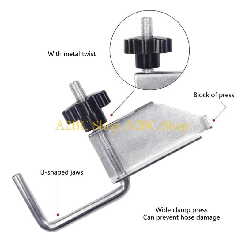 A2BC 4Pcs Alloy Steel U Shaped Automotive Hose Clamp Clip  Tool For Secure Sealing