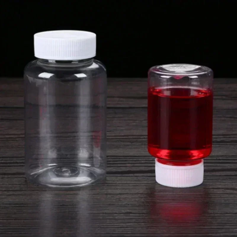 1/10Pcs Refillable Bottles 10ml 20ml 30ml 50ml 80ml 100ml Plastic PET Clear Empty Seal Bottles Sample Containers with Screw Cap