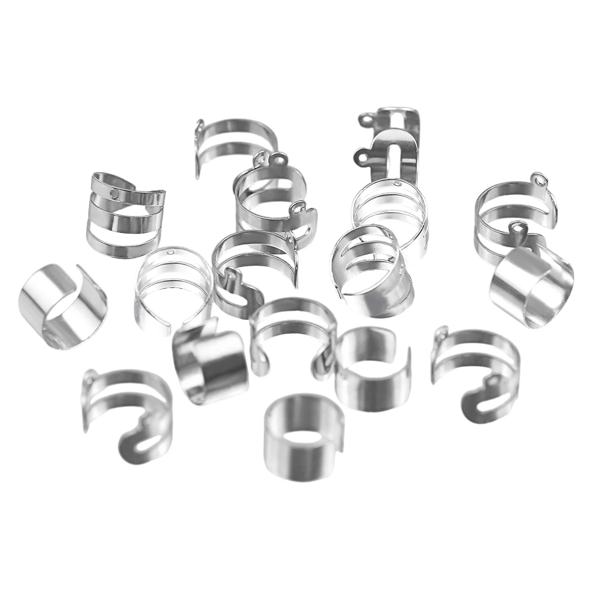 

Заготовки для сережек из нержавеющей стали 10-11 мм, двойные/тройные, для самостоятельного изготовления украшений: ожерелий, браслетов, подвесок, аксессуаров