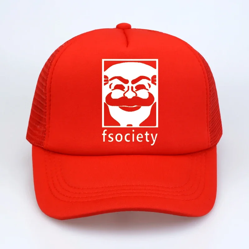 Mr Robot Fsociety Fashion Baseball Cap Men/Women print letter hats summer Mesh Net Trucker Cap Dad Hat