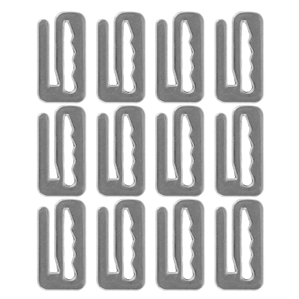 

12 Pcs Alloy Barber Cape Hook Clips Replacement Zinc Alloy Barber Cape Clip Hooks Strap Adjusters Salon Buckle Haircut