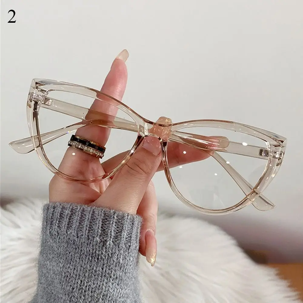 

Fashion Transparent Frame Anti-UV Blue Rays Glasses Ultra-light Vision Care Computer Goggles PC Flat Mirror Eyewear Women Girls