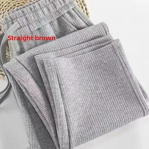 Tailoring leakage female pants summer fine style Walf checks female pants cord export quality casual wear 8 Main Sales Women's Tailoring Pants - №4