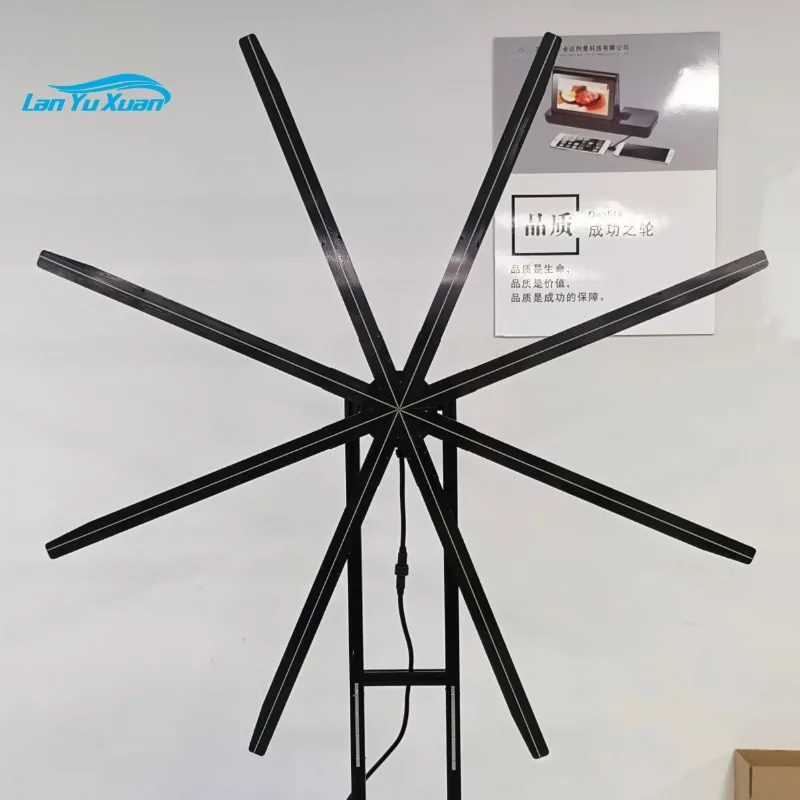 

8 Blades 3d Hologram Projector Fan Hologram 151cm Big Size Holographic Led Advertising Display Cloud Wifi App Control