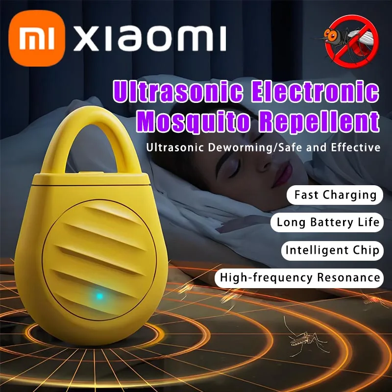 ‌Xiaomi Ultrasonic Electronic Mosquito Repellent Lamp Outdoor Camping Portable Intelligent Automatic Mosquito Repellen Pendant