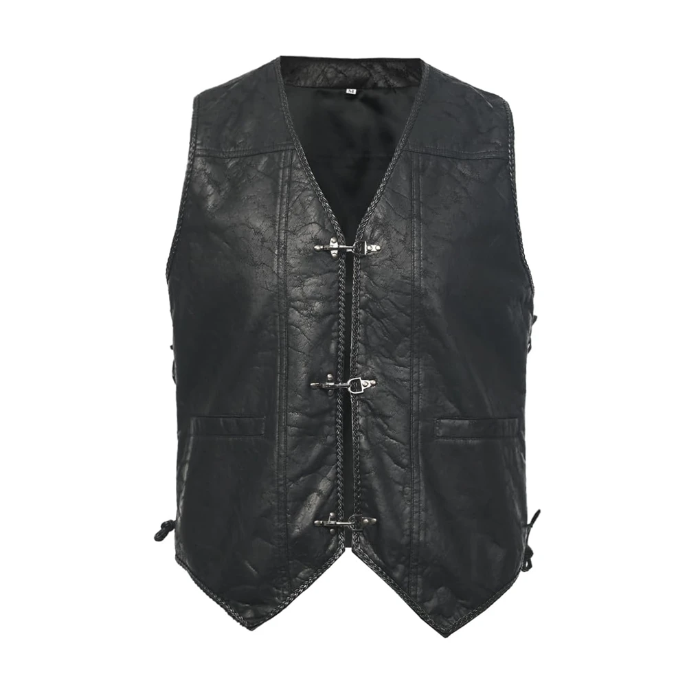 남성 르네상스 해적 조끼 중세 빈티지 민소매 양복 조끼 할로윈 바이킹 코스프레 의상