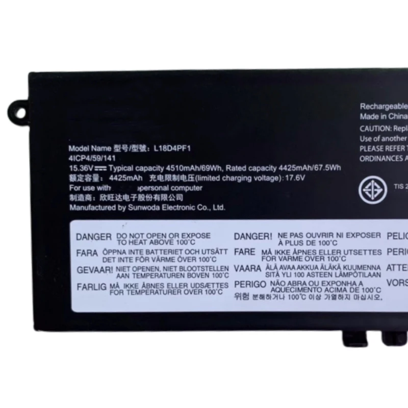 New L18M4PF1 L18D4PF1 5B10W69461 SB10W69459 Laptop Battery For Lenovo Ideapad Yoga C940-15IRH S740-15IRH 9-15IMH5 81TE 82DE 81NX