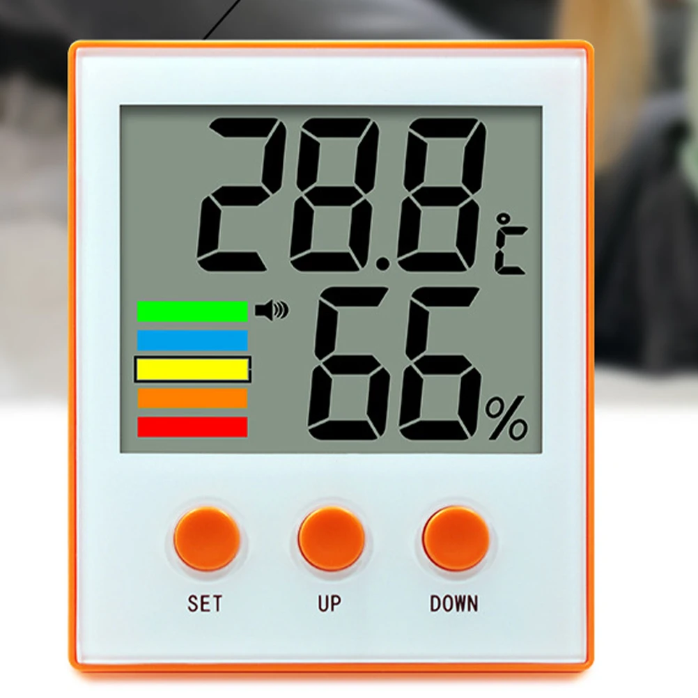 

Digital Thermometer Hygrometer Home Indoor Large LCD Screen Temperature Humidity Monitor Multifunctional Device Office Warehouse