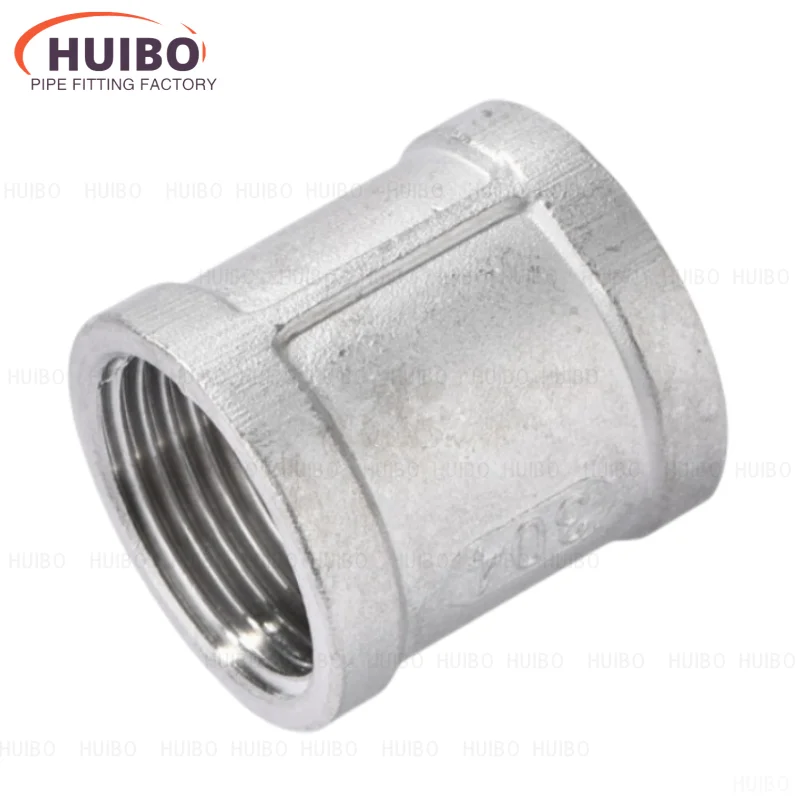 

SS304 Stainless Steel Investment Casting Pipe Fittings 1/8" 1/4" 3/8" 1/2" 3/4 Female Threaded Coupling Water connection adapter