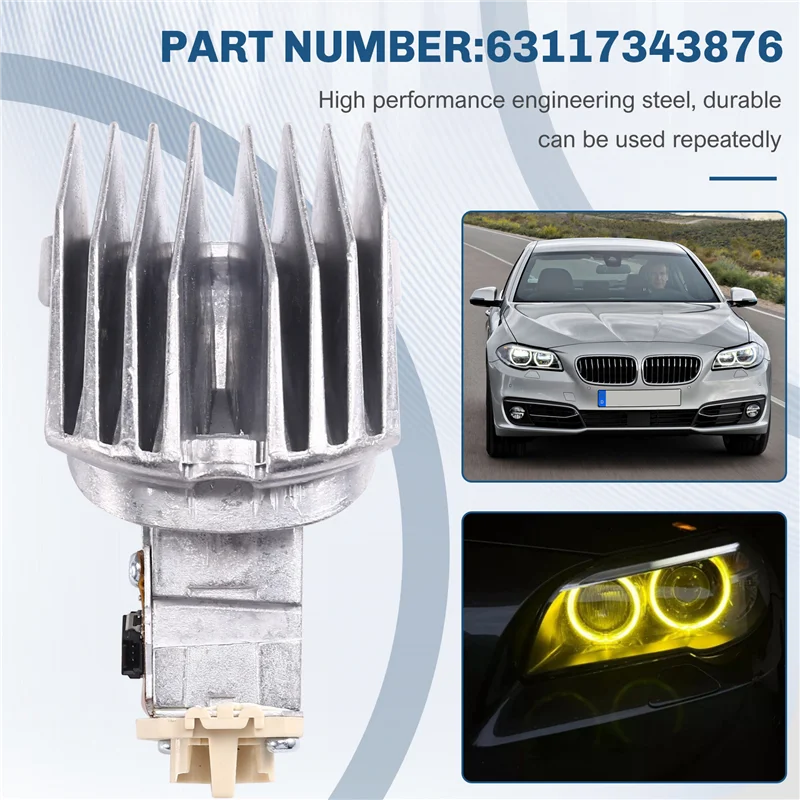 

Precisionn For BMW 5 Series F10 F11 LCI 528I M5 535D 535I Angel Eye DRL 4PCS 63117343876 Daytime Running Light Module Set