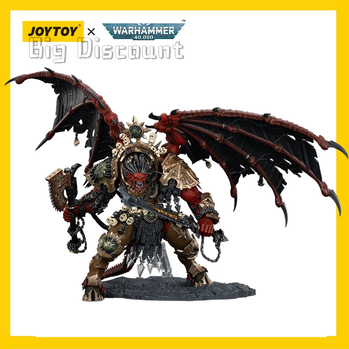 

[Pre-order]JOYTOY Warhammer 40,000 1/18 Action Figure World Eaters Angron, Daemon Primarch of Khorne Anime Military Model