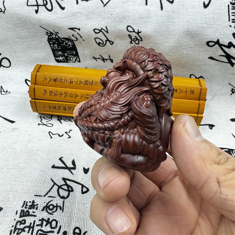 

auspicious feng shui ornaments Taoist supplies,lightning struck wood carved dragon ornaments,zodiac dragons