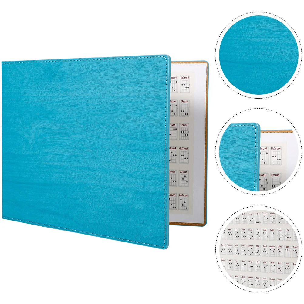 

Ukulele Chord Chart Book Durable Pu Paper Material For Beginner Practice Clear Printing Wall Poster Learning Guide Bass
