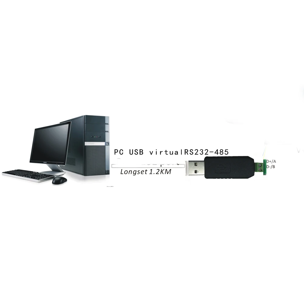 Lettore di microchip per etichette per animali USB RS-485 FDX-B Scanner per etichette per animali ISO11785/84 + 1 tag per orecchie di coniglio