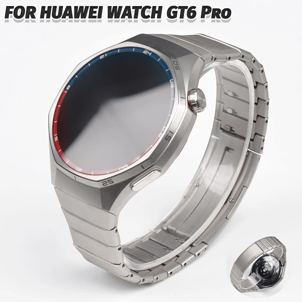 

Оригинальный ремешок из титанового сплава без зазоров для Huawei Watch GT 6 Pro, металлический браслет для Huawei Watch GT6 Pro Correa, ремешок для часов