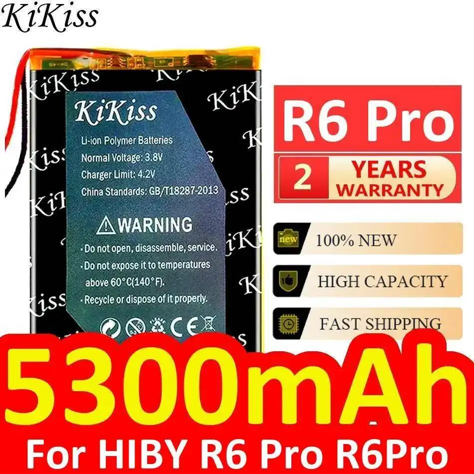 

Надежная замена для Hiby R6 Pro Player High - Fidelity Music Battery 5300Mah