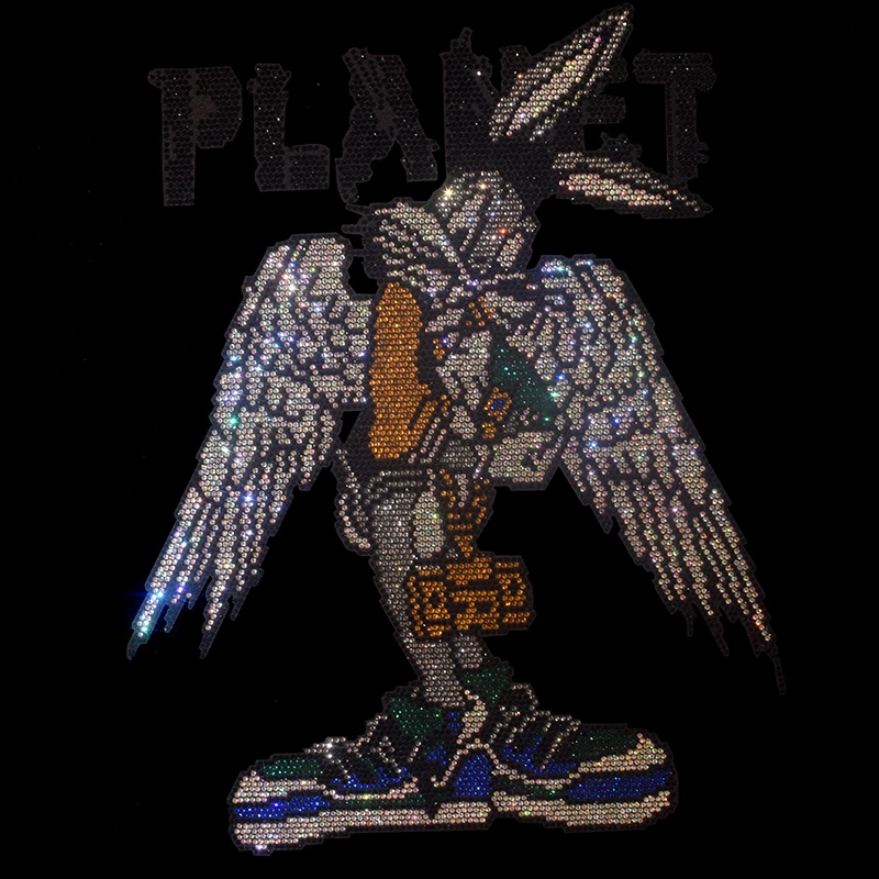 إكسسوارات كي حجر الراين عالية الجودة للقمصان والجينز والبلوزات