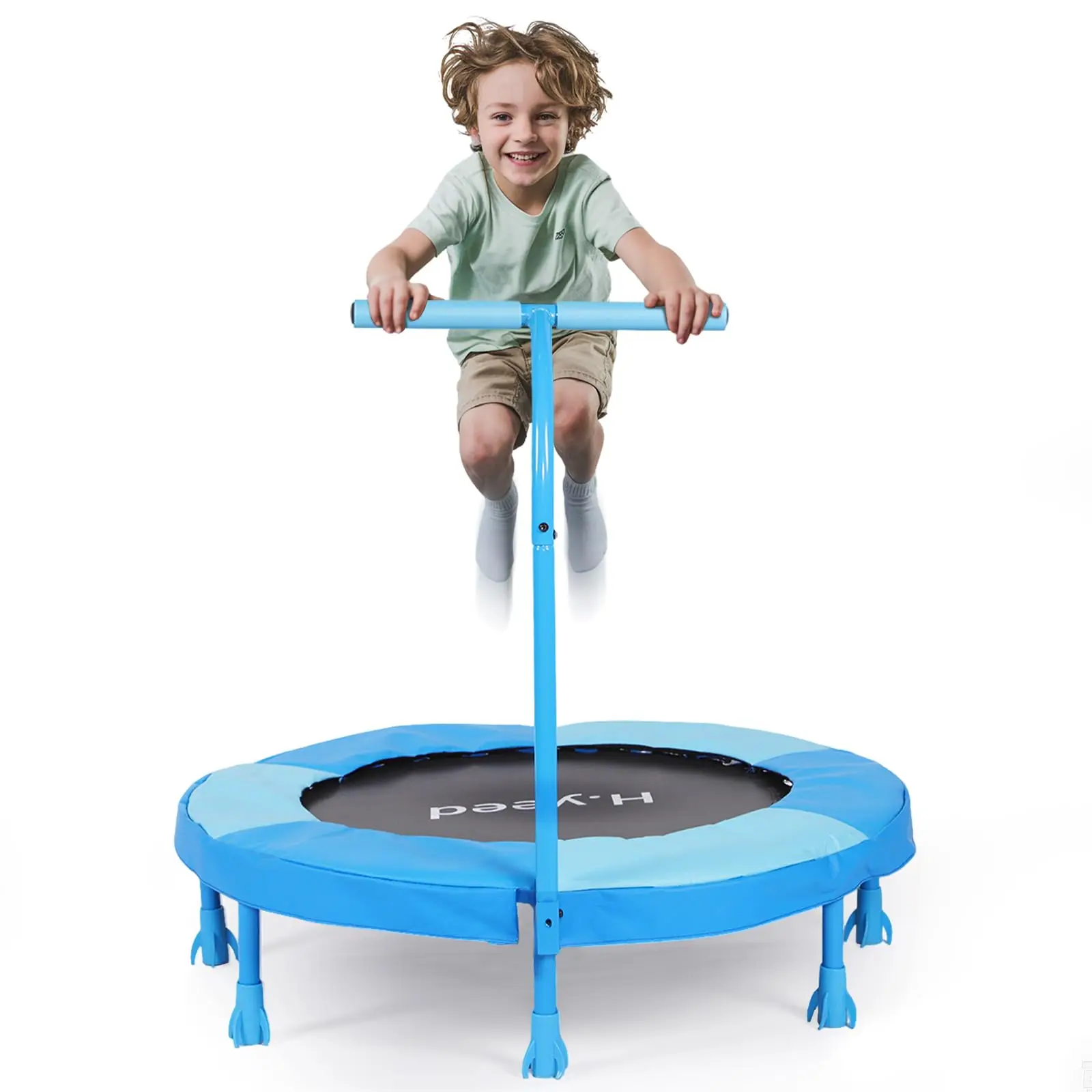 Mini-Trampolin für Kinder, 36-Zoll-Rebounder mit Schaumstoffgriff, sicher gepolsterter und langlebiger Stahlrahmen, Trampolin für Kleinkinder