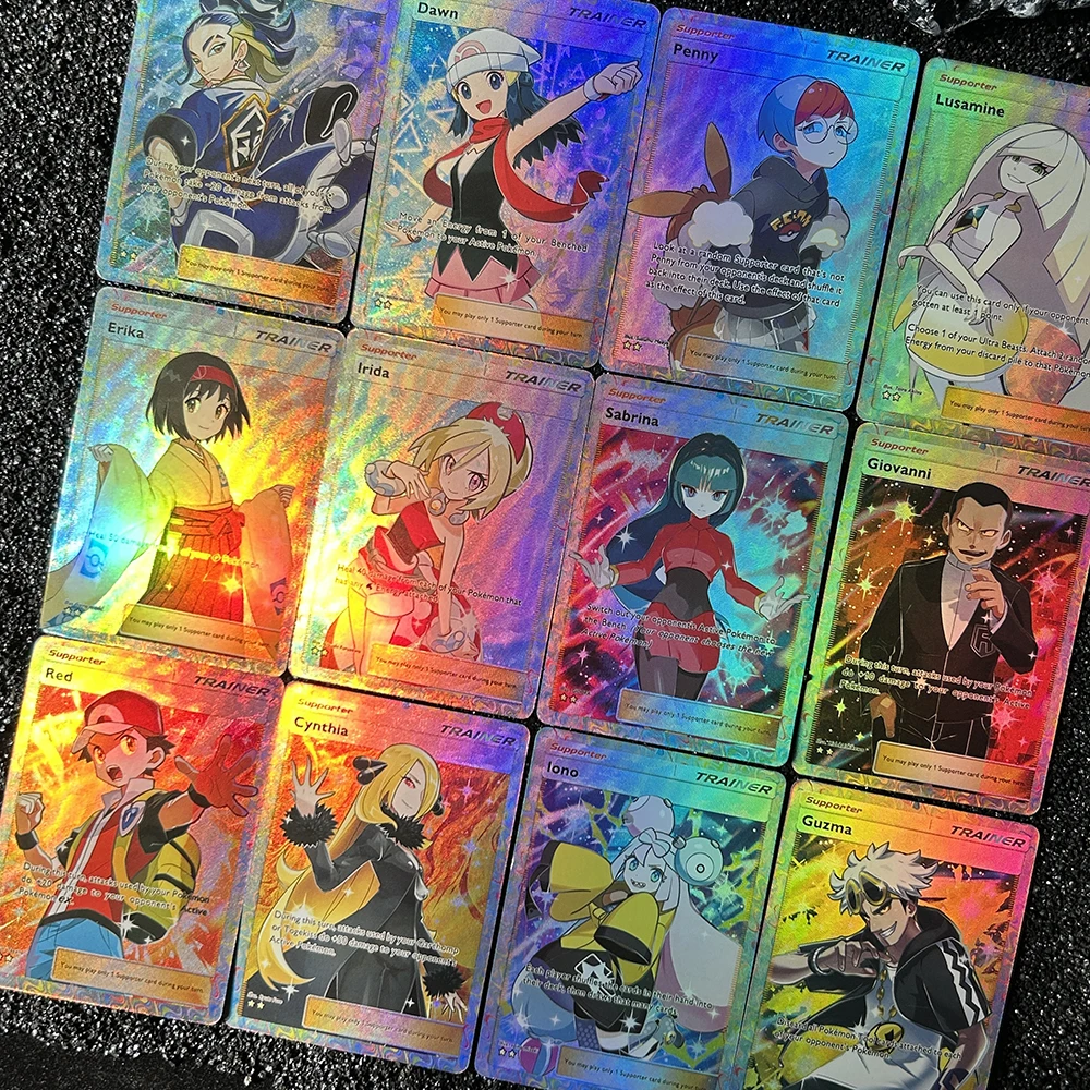 1 قطعة/12 قطعة لتقوم بها بنفسك PTCG جيب جمع بطاقات سابرينا أيونو lrida Acerola بطاقة واحدة ذاتية الصنع لعبة كلاسيكية أنيمي بطاقة الهدايا #6