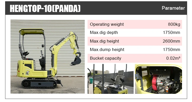 Kostenloser Versand Diesel-Minibagger CE EPA Euro 5 Kompakter Raupenbagger Mikrobagger Baumaschine Kleiner Bagger Preis Anpassbar – Detail 6
