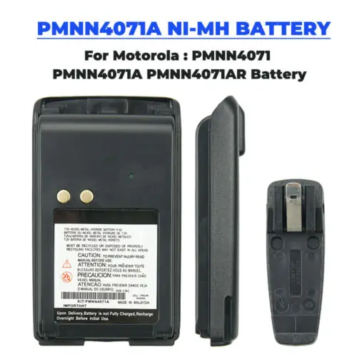 10pcs NEW 7.2V 1800mAh NI-MH Battery Pack PMNN4071A for Radio Walkie Talkie Motorola Mag One BPR40 A8 Two Way Radio