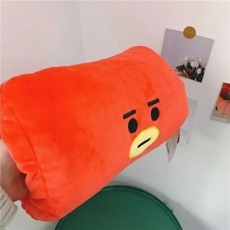 Cartoon BT21 Holiday Gift Office Plush Toy Girl Hand Puller Hand Warmer Pillow Hand Warmer Pad Nap Pillow Children Birthday Gift