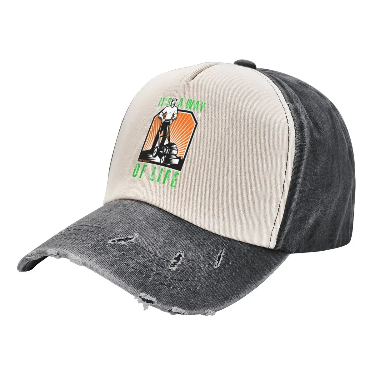 

Funny Lawn Ranger Rides Again Retro | gardening quote | lawn mower Baseball Cap sun hat Snapback Cap Caps Male Women's