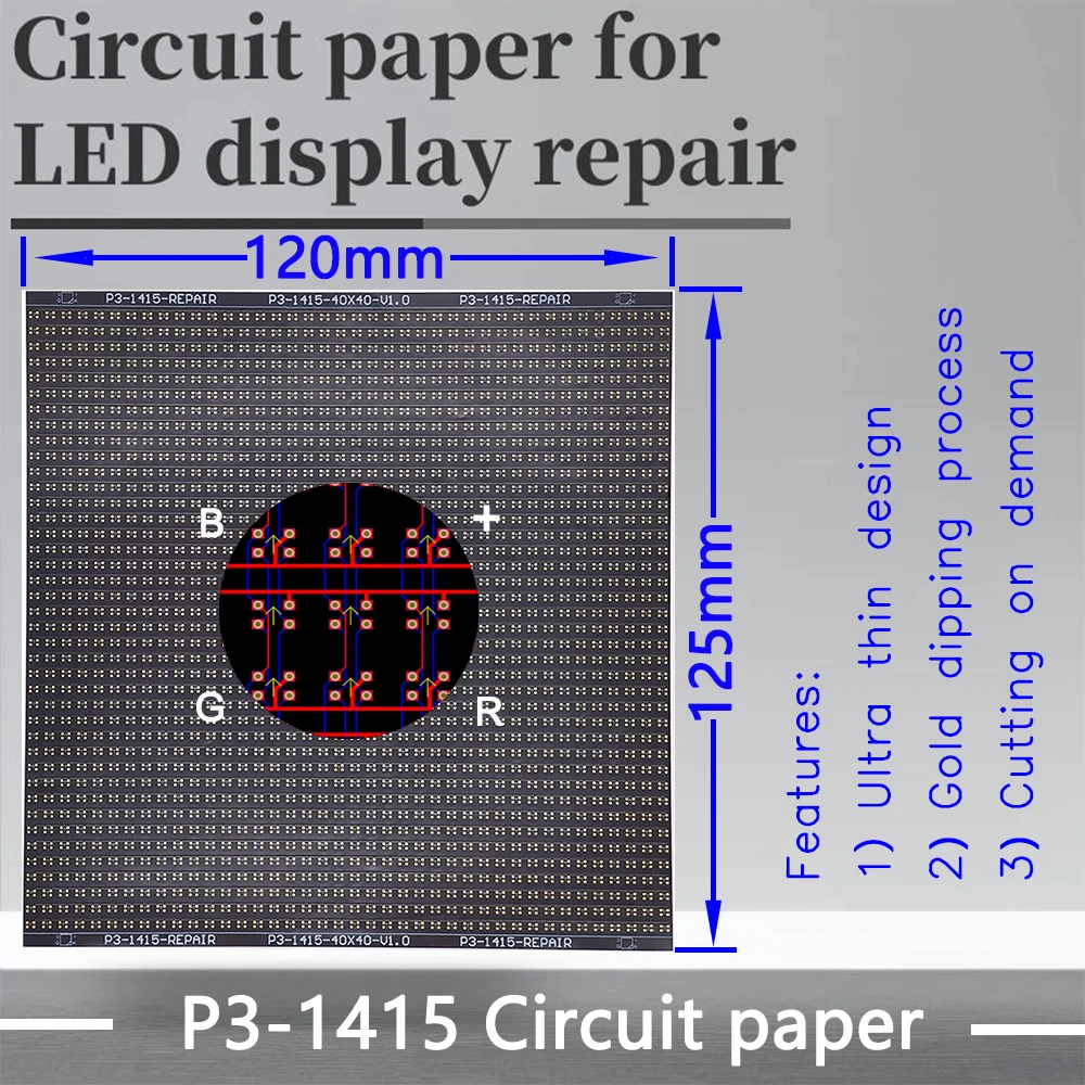 P3-1415-1515 Circuit Paper，120X125mm ,Used for repairing damaged PCB pads