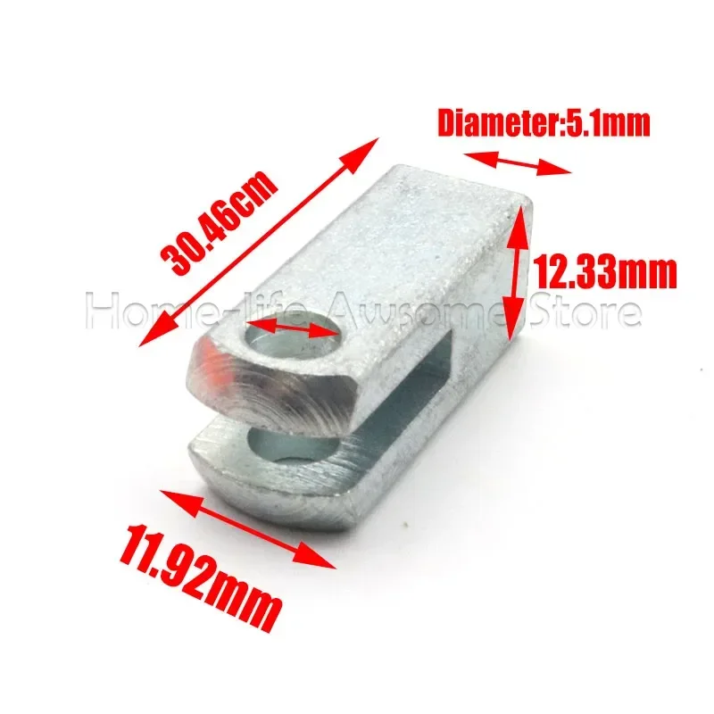 2Pcs M5/M6/M8 Female/Male Thread Car Gas Spring Universal Strut Joint Connector End Fitting Connectors Replacement Fixed
