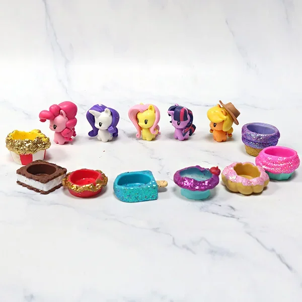 

My Little Pony Bulk Pack Twilight Sparkle Applejack Fluttershy Pinkie Pie Doll Gifts Toy Model Anime Figures Collect Ornaments